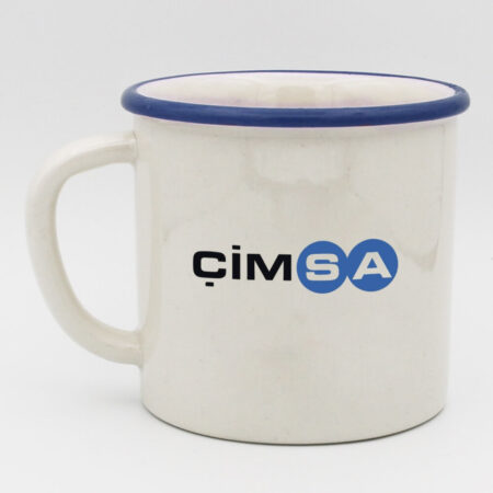 2611 - Emaye Porselen Kupa