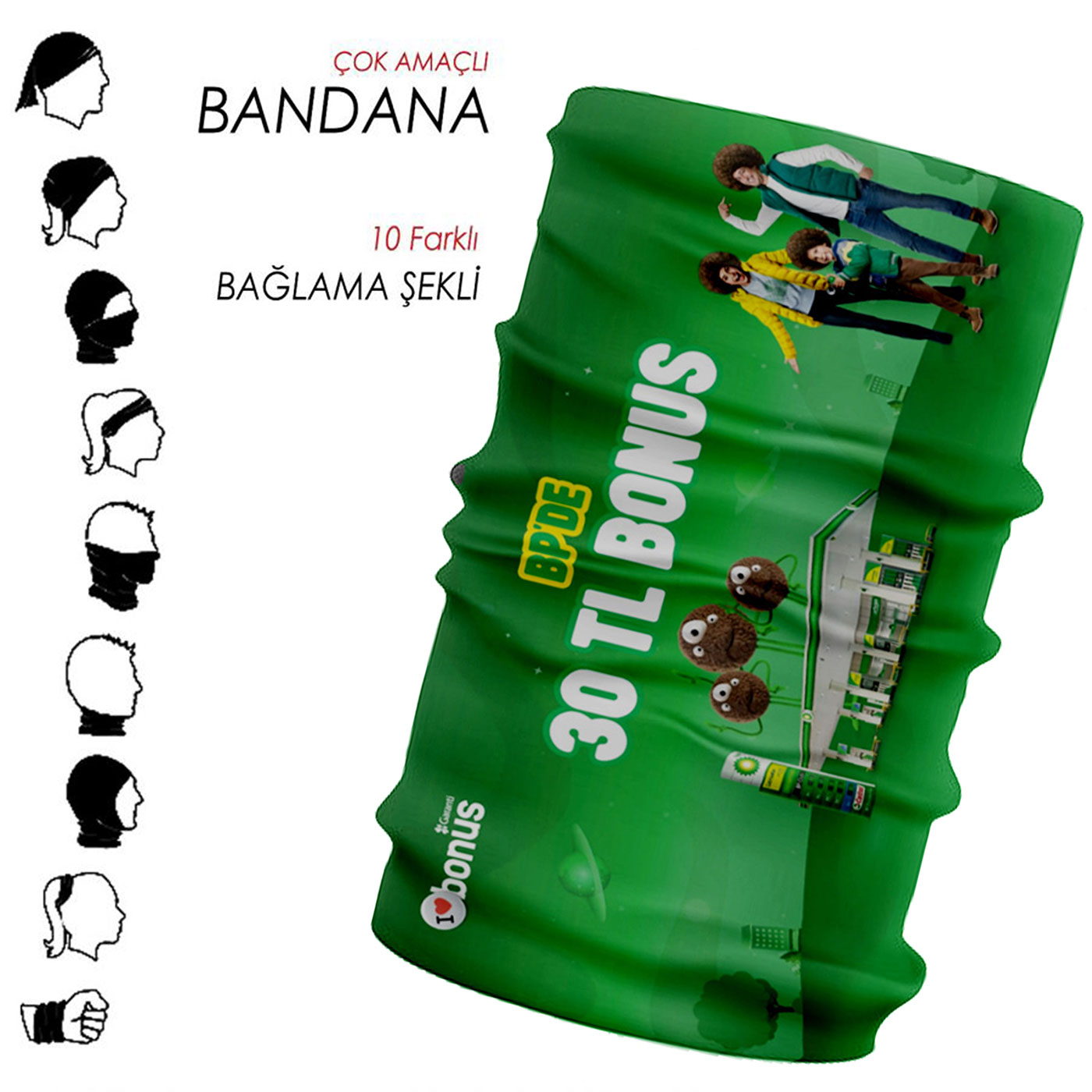 6513 - Çok Amaçlı Bandana - Görsel 6