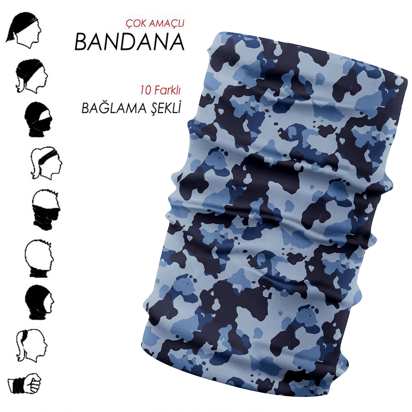 6513 - Çok Amaçlı Bandana - Görsel 5