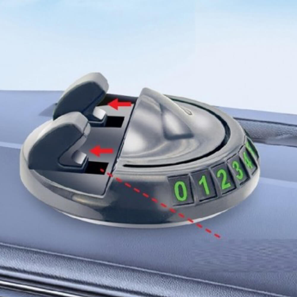 4568 - 360° Dönebilen Yapışkanlı Numaratörlü Araç Telefon Tutucu - Görsel 4