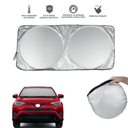 4578 - Katlanabilir Metalize Oto Güneşlik