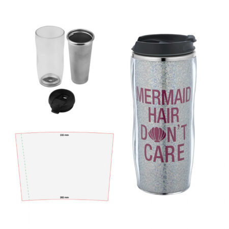 6183 - Şeffaf Çelik Kupa 400 ml