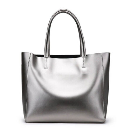 8739 - Metalize Çanta 44 x 32 x 6 cm