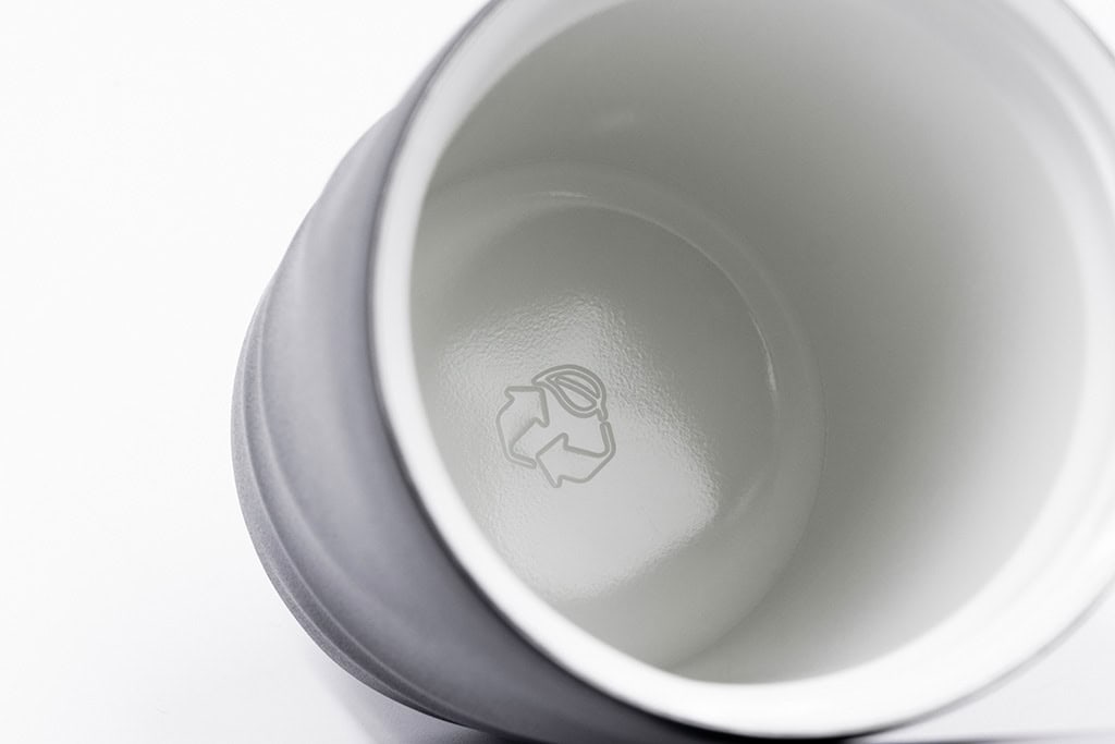 6124 - Çevre Dostu İçi Seramik Dışı Çelik Termos Bardak 400 mL - Görsel 9