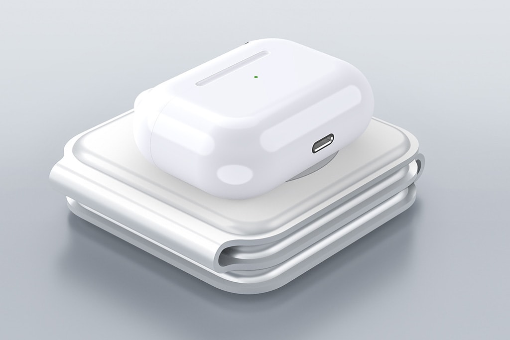 5814 - Katlanabilir Manyetik Çoklu Kablosuz Şarj Standı - Görsel 4