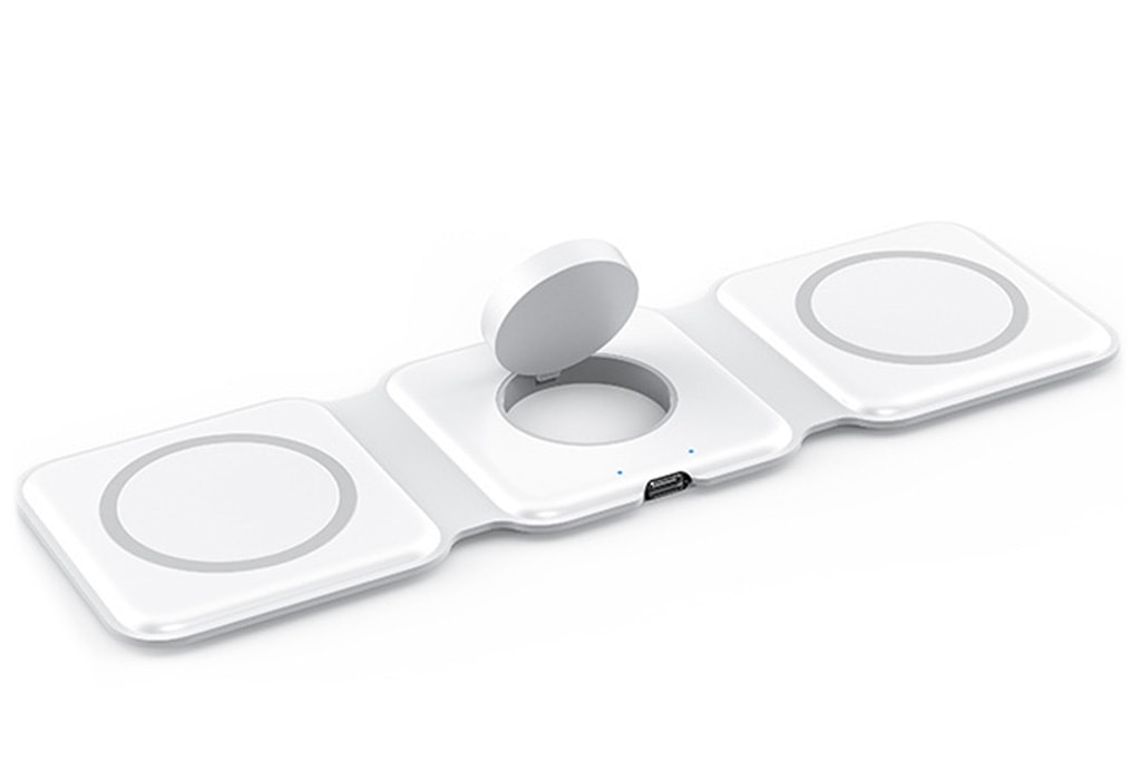 5814 - Katlanabilir Manyetik Çoklu Kablosuz Şarj Standı - Görsel 9